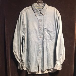Van Heusen size large denim light wash shirt